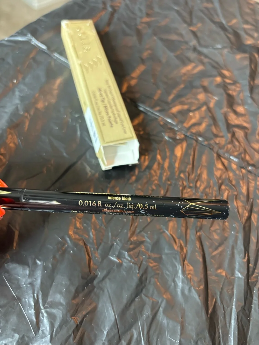 Stila Waterproof Liquid Eye Liner in Intense Black with Micro tip NEW
